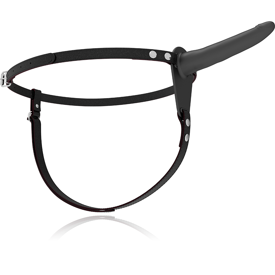 FETISH SUBMISSIVE HARNESS - BLACK SILICONE 15 CM - Image 4