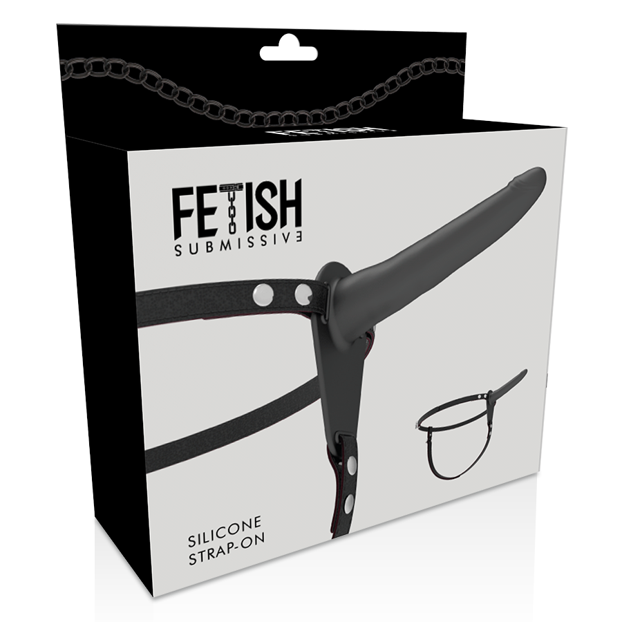 FETISH SUBMISSIVE HARNESS - BLACK SILICONE 15 CM - Image 5