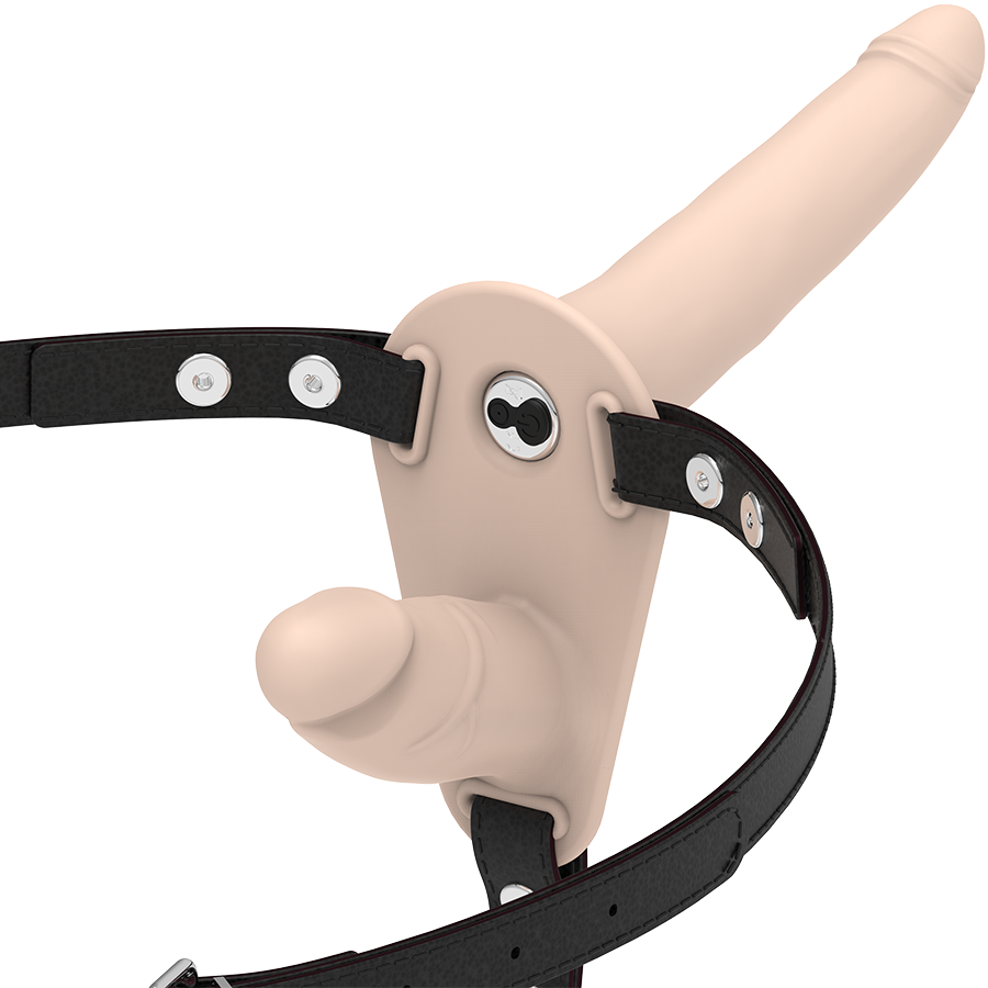 FETISH SUBMISSIVE HARNESS – DOUBLE PENETRATION FLESH UP VIBRATOR