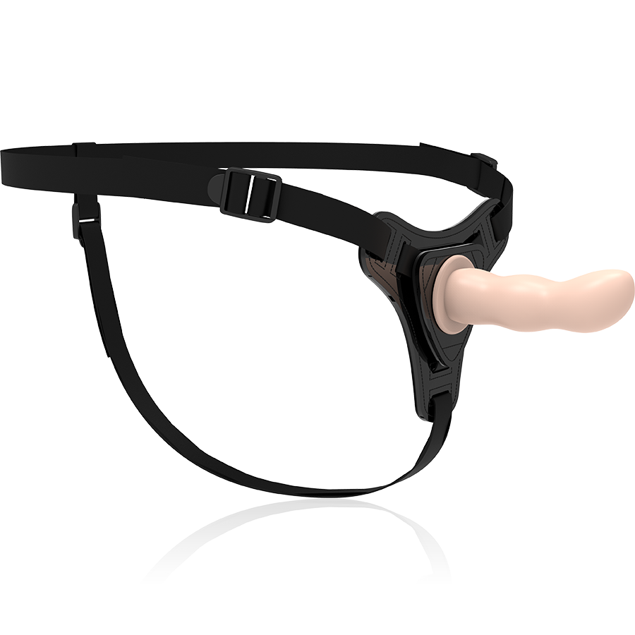 FETISH SUBMISSIVE HARNESS - FLESH SILICONE G-SPOT 12.5 CM - Image 3