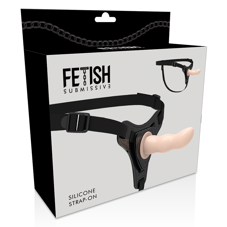 FETISH SUBMISSIVE HARNESS - FLESH SILICONE G-SPOT 12.5 CM - Image 5