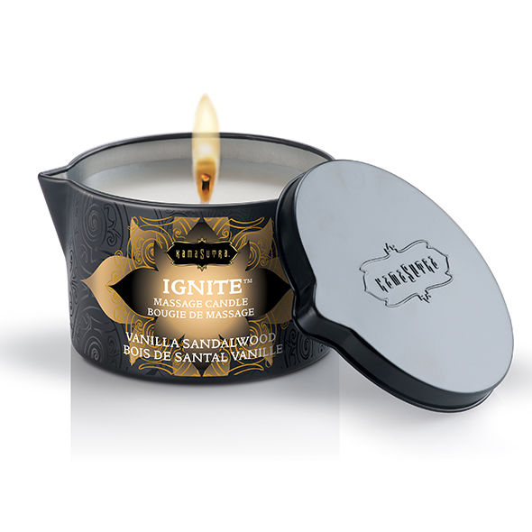 KAMASUTRA – VANILLA AND SANDALWOOD MASSAGE CANDLE 170 GR