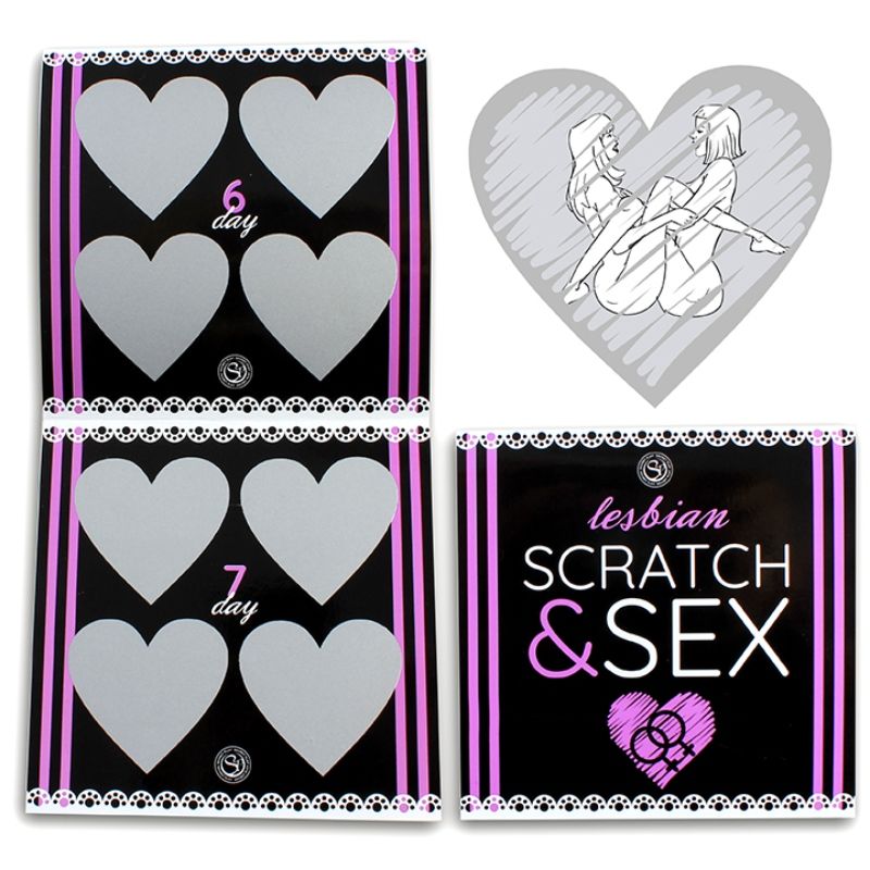 SECRETPLAY – SCRATCH  SEX GAME FOR COUPLES LESBIAN POSITIONS (ES/EN/FR/PT/DE)