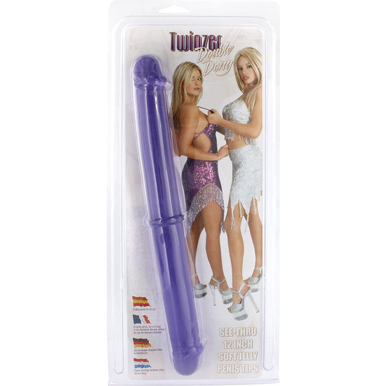 SEVEN CREATIONS – DOUBLE PENIS 30 CM PURPLE
