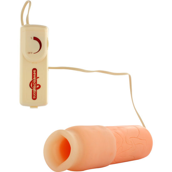 SEVEN CREATIONS – GOLD MASTURBATOR WITH VIBRATION