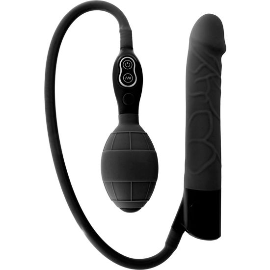 SEVEN CREATIONS – BLACK INFLATABLE VIBRATOR