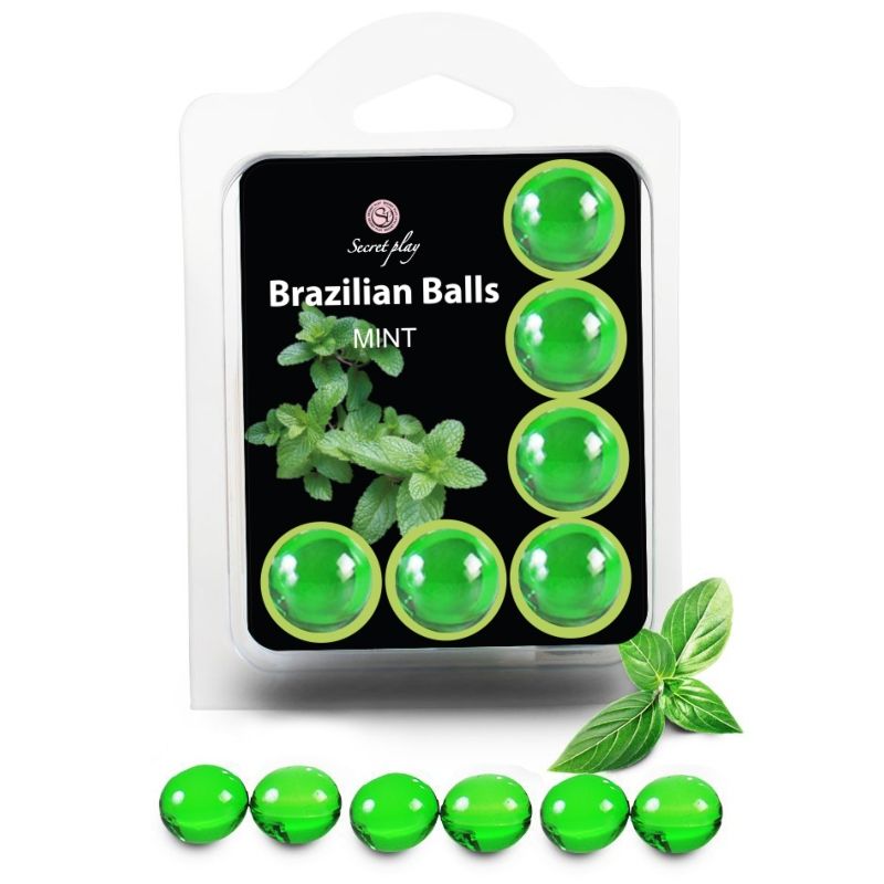 SECRETPLAY – SET 6 BRAZILIANS BALLS MINT
