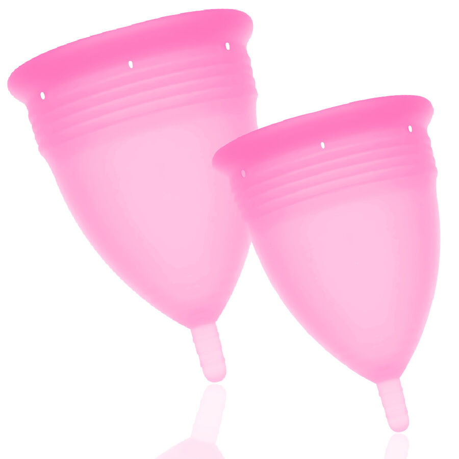 STERCUP – FDA SILICONE MENSTRUAL CUP PACK SIZE S + L PINK