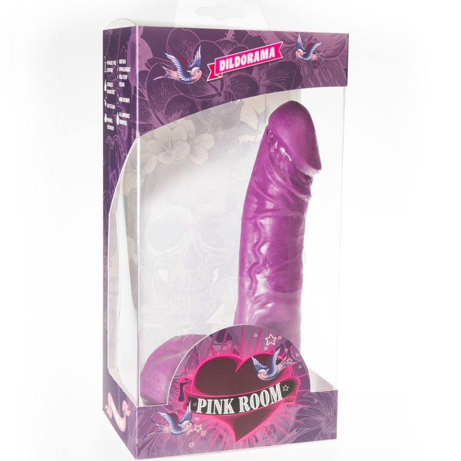 PINK ROOM – EBAN REALISTIC DILDO PURPLE 19 CM