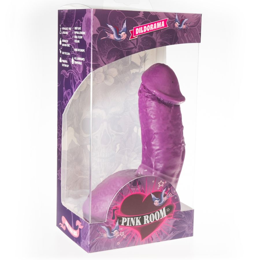 PINK ROOM – ELIAN REALISTIC DILDO PURPLE 17.5 CM