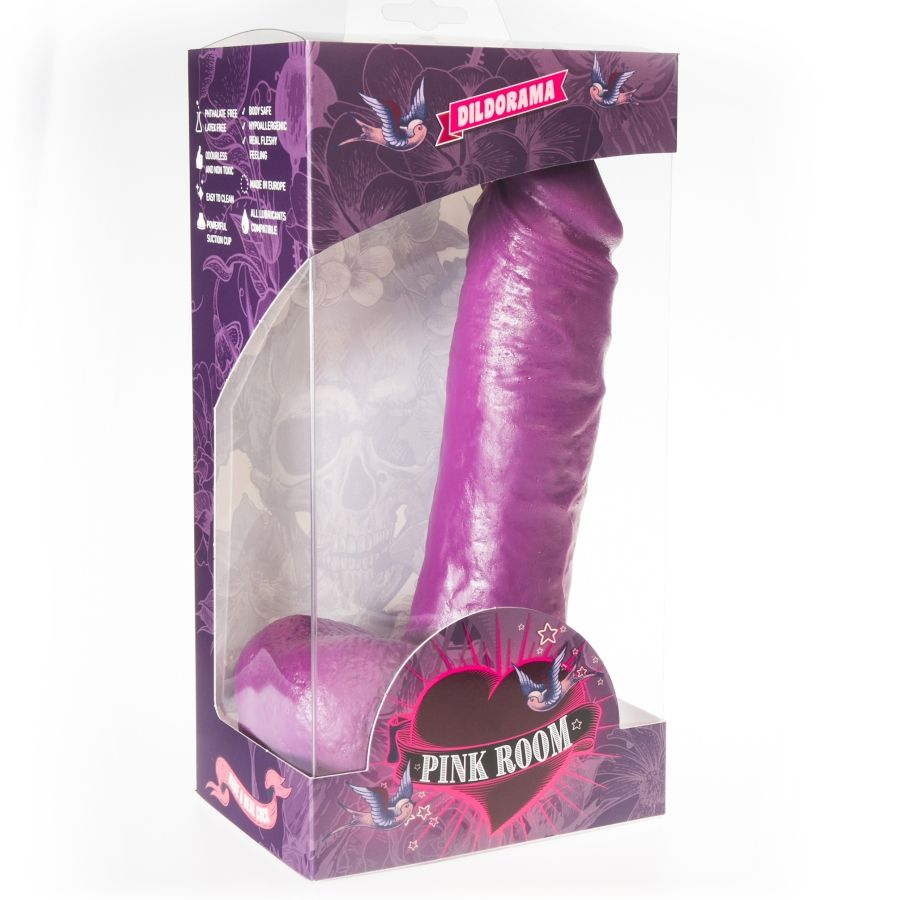 PINK ROOM – ANTON REALISTIC DILDO PURPLE 21.5 CM