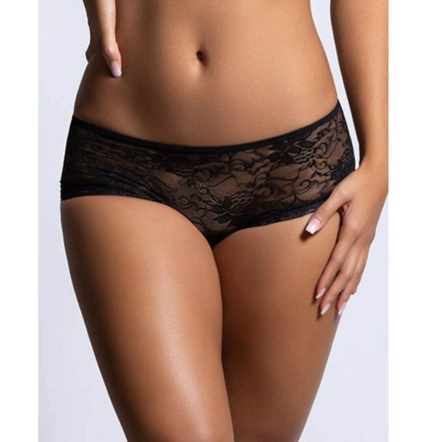 QUEEN LINGERIE – FLORAL LACE PANTIES WITH BACK OPENING S/M