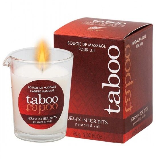RUF – TABOO MASSAGE CANDLE FOR HIM JEUX INTERDITS WILD LICHEN AROMA