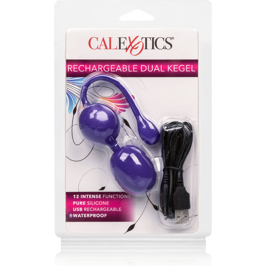 CALEXOTICS – RECHARGEABLE DUAL KEGEL PURPLE