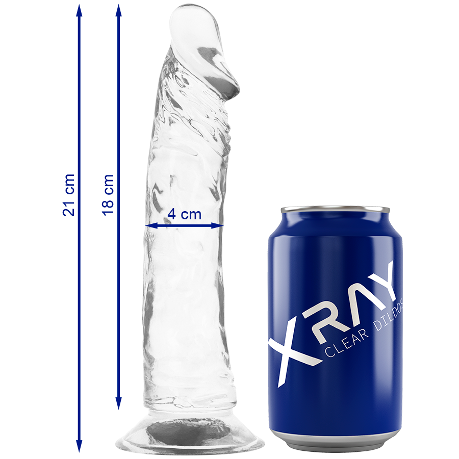X RAY – CLEAR COCK 21 CM -O- 4 CM