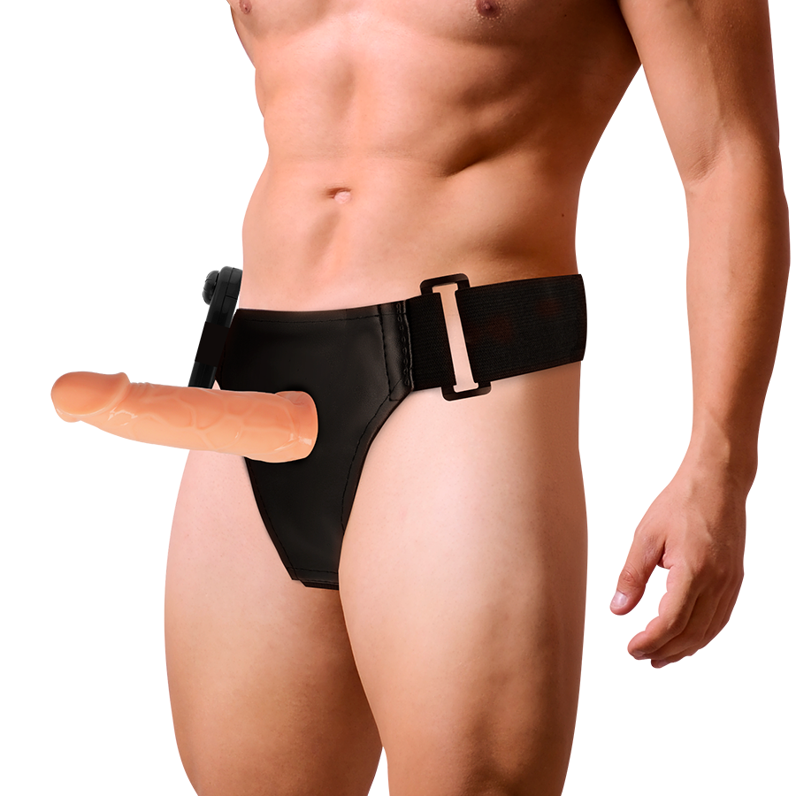 HARNESS ATTRACTION – WILLIAN HOLLOW RNES WITH VIBRATOR 17 CM -O- 4.5 CM