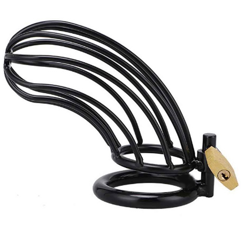 METAL HARD – BLACK BIRD CHASTITY RING CAGE