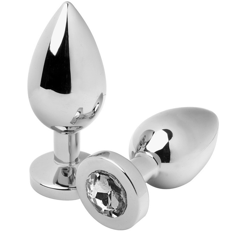 METAL HARD – ANAL PLUG DIAMOND TRANSPARENT SMALL 5.71CM