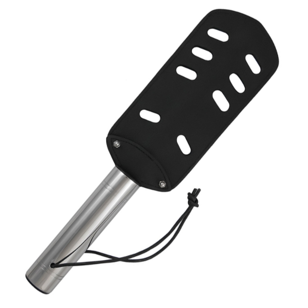 METAL HARD – THE PADDLE ORIGINAL LEATHER AND METAL – WITH HOLES