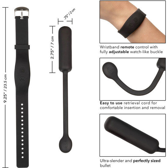 CALEXOTICS – WRISTBAND REMOTE PETITE BULLET