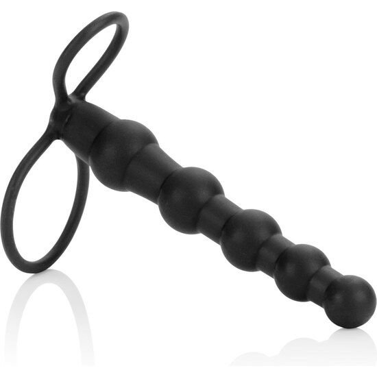 CALEXOTICS – BEADED DUAL PENETRATOR BLACK