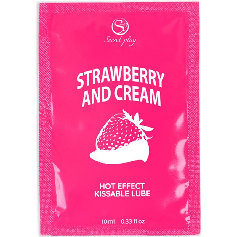 SECRETPLAY – SINGLE DOSE LUBRICANT STRAWBERRIES  CREAM 10 ML