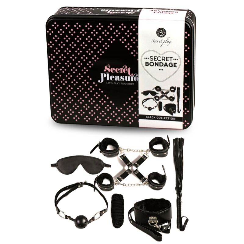 SECRETPLAY – BDSM SET 8 PCS BLACK