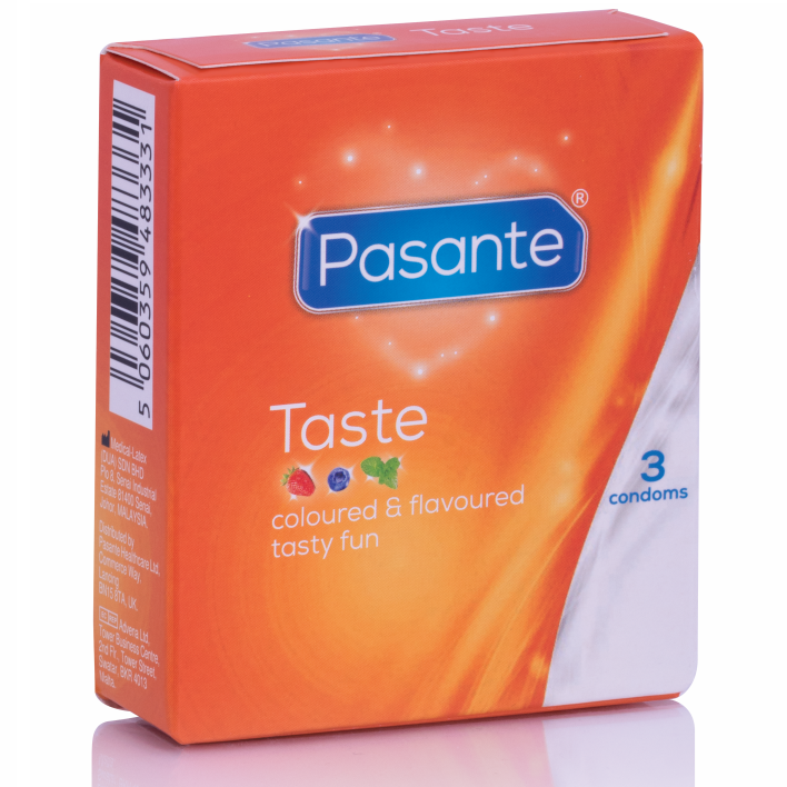 PASANTE – CONDOMS FLAVORS 3 UNITS