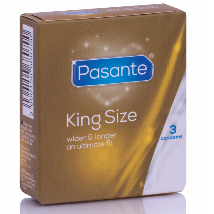 PASANTE – CONDOMS KING SIZE 3 UNITS