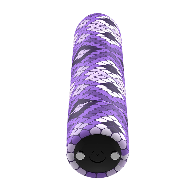 CUSTOM BULLETS - RECHARGEABLE SNAKE PURPLE MAGNETIC BULLET 10 INTENSITIES - Image 3