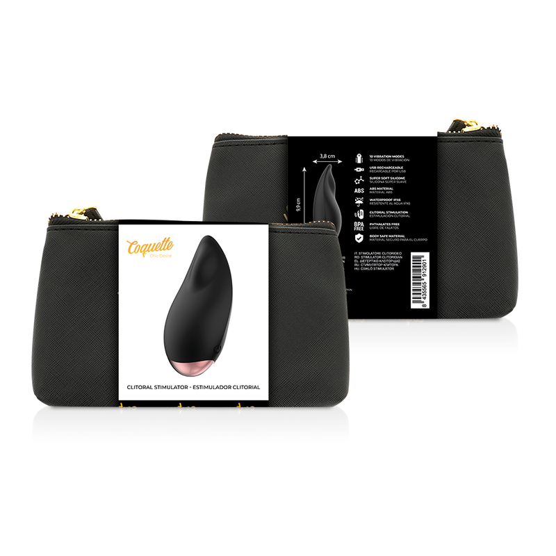 COQUETTE CHIC DESIRE – CLITORIAL STIMULATOR BLACK / GOLD DROP