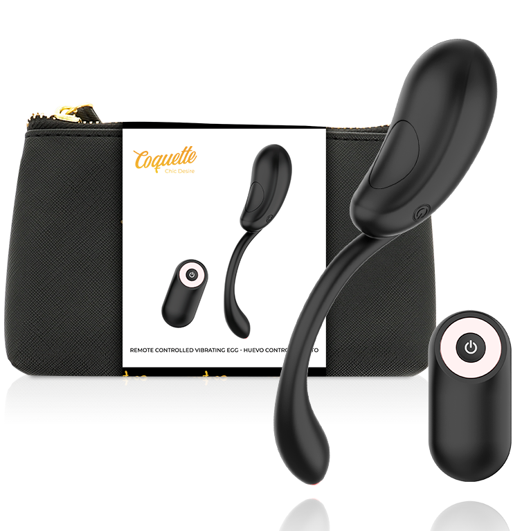 COQUETTE CHIC DESIRE – VIBRATING EGG REMOTE CONTROL RECHARGEABLE BLACK/ GOLD