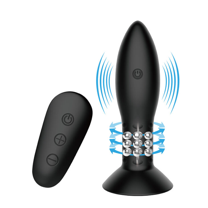 MR PLAY – PLUG WITH BLACK ROTATING BALLS REMOTE CONTROL