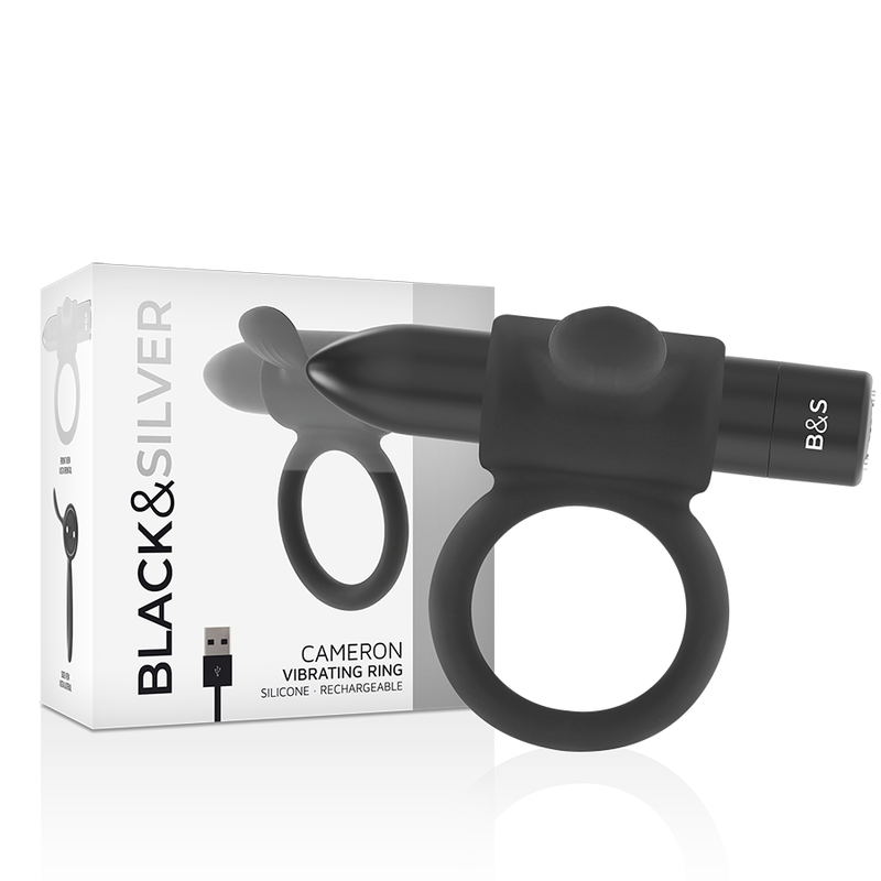 BLACKSILVER – CAMERON BLACK RECHARGEABLE RING