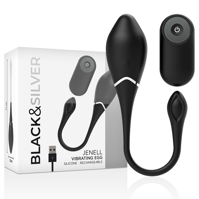 BLACKSILVER – JENELL RECHARGEABLE VIBRATING EGG