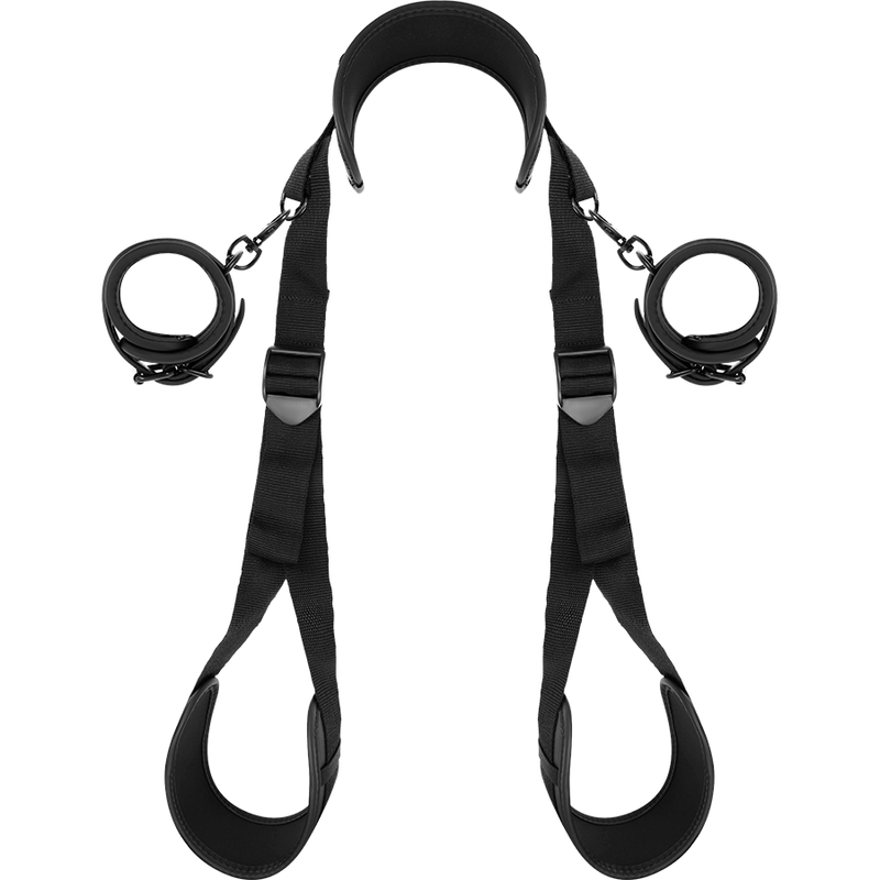 FETISH SUBMISSIVE – OPEN LEGS POSITION WITH NOPRENE LINING HANDCUFFS