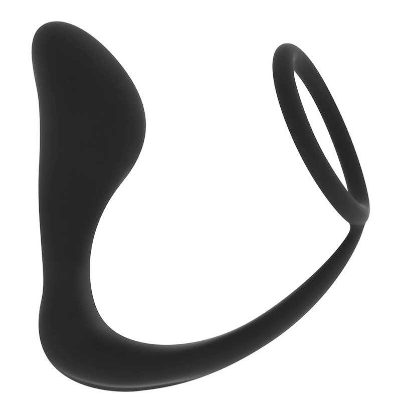 OHMAMA – SILICONE ANAL PLUG WITH RING 10.5 CM