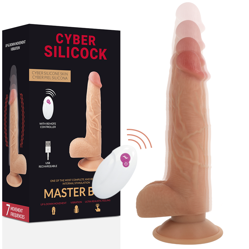 CYBER SILICOCK – REMOTE CONTROL REALISTIC MASTER BEN 23.88 CM -O- 4.3 CM