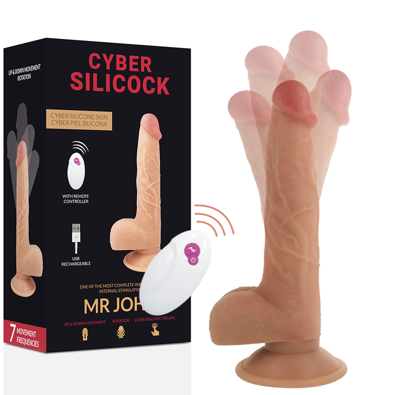 CYBER SILICOCK – REMOTE CONTROL REALISTIC MR JOHN 23.88 CM -O- 4.3 CM