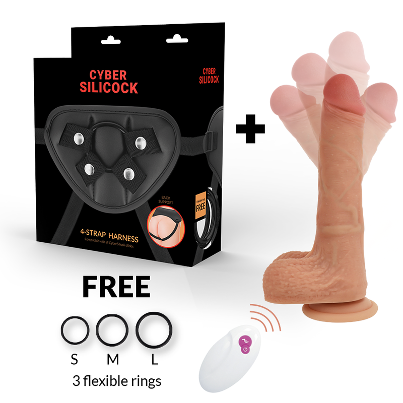 CYBER SILICOCK – STRAP-ON MR RICK REMOTE CONTROL